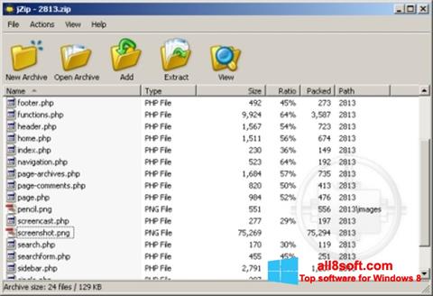 Screenshot jZip for Windows 8