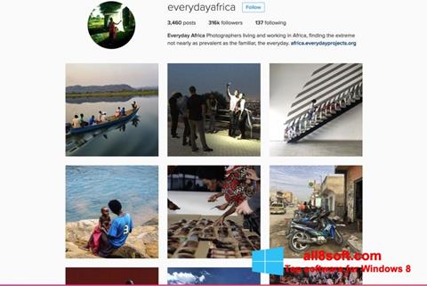 Screenshot Instagram for Windows 8