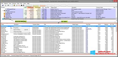Screenshot Process Explorer for Windows 8