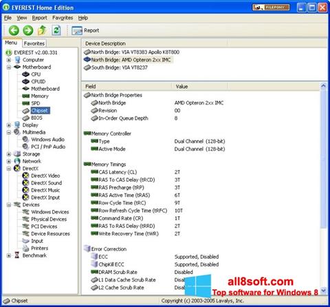 Screenshot EVEREST Home Edition for Windows 8