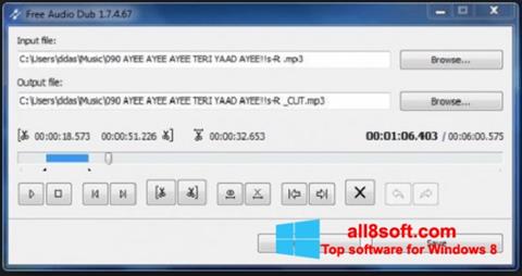 Screenshot Free Audio Dub for Windows 8