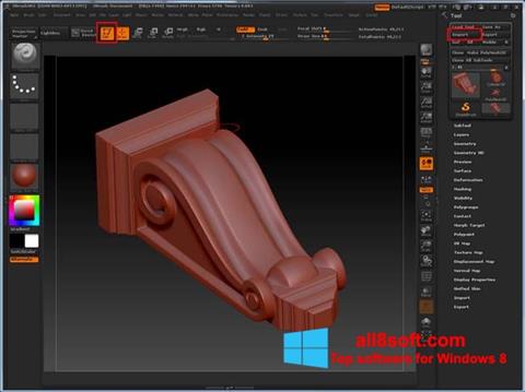 Screenshot ZBrush for Windows 8