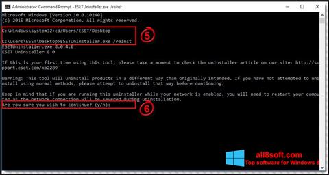 Screenshot ESET Uninstaller for Windows 8