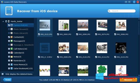 Screenshot iPhone Data Recovery for Windows 8