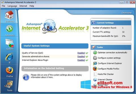 Screenshot Ashampoo Internet Accelerator for Windows 8