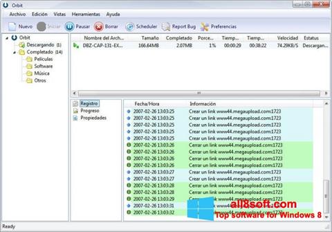 Screenshot Orbit Downloader for Windows 8