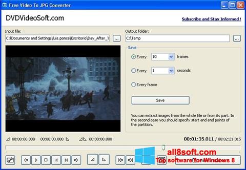 Screenshot Free Video to JPG Converter for Windows 8