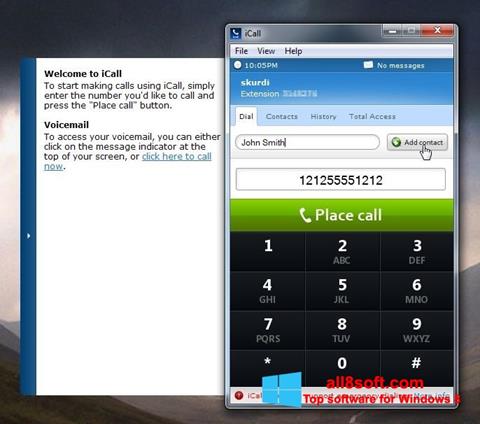 Screenshot iCall for Windows 8