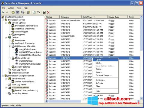Screenshot DeviceLock for Windows 8