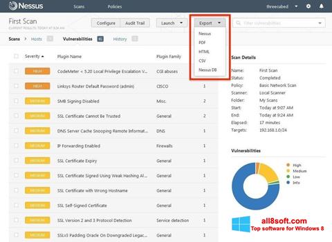 Screenshot Nessus for Windows 8