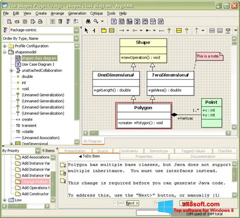 Screenshot ArgoUML for Windows 8