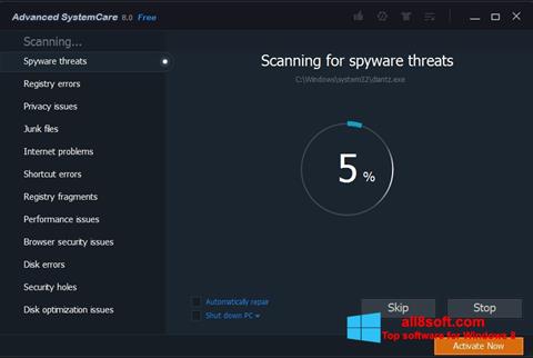 Screenshot Advanced SystemCare Pro for Windows 8