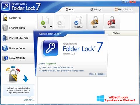 Screenshot Folder Lock for Windows 8
