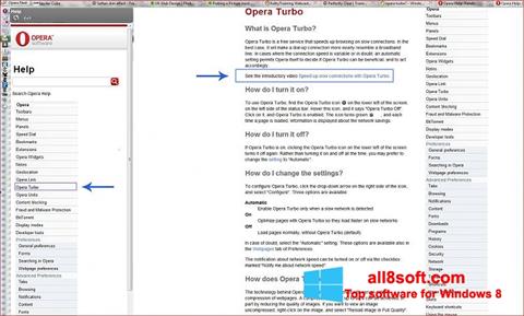 Screenshot Opera Turbo for Windows 8