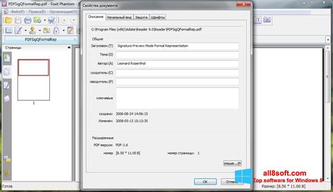 Screenshot Foxit Phantom for Windows 8