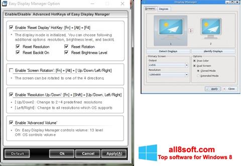 Screenshot Easy Display Manager for Windows 8